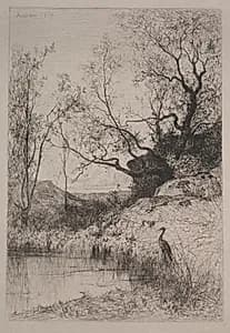 A Pond by Adolphe Appian (French, 1818–1898)