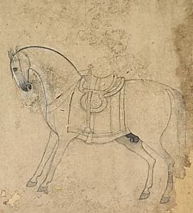 A Saddled Horse by Unknown Artist