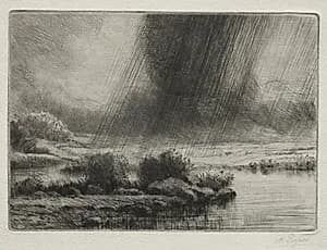 A Storm by Alphonse Legros (French, 1837–1911)