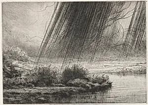 A Storm by Alphonse Legros (French, 1837–1911)