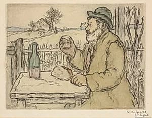 A Votre Santé by Jean-François Raffaëlli (French, 1850–1924)