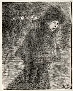 A Woman Passing By by Théophile Alexandre Steinlen (Swiss, 1859–1923)