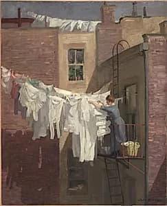 A Woman's Work by John Sloan (American, 1871–1951)