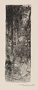 Abattage des Pins by Auguste Louis Lepère (French, 1849–1918)