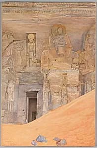 Abu Simbel by Henry Roderick Newman (American, 1833–1918)