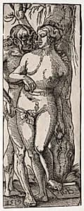 Adam and Eve by Hans Baldung (German, 1484/85–1545)