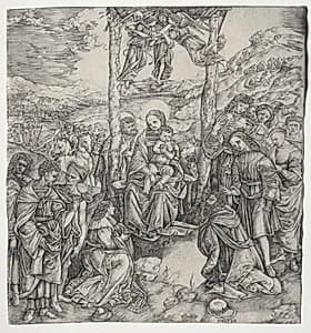 Adoration of the Magi by Cristofano Robetta (Italian, 1462–1534)