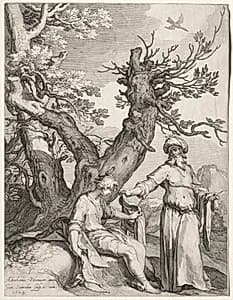Ahijah and Jeroboam by Jan Saenredam (Dutch, 1565–1607)