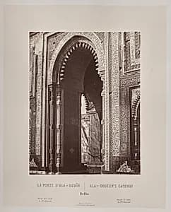 Ala-Oodeen's Gateway, Delhi by Louis-Théophile Marie Rousselet (French, 1845–1929)