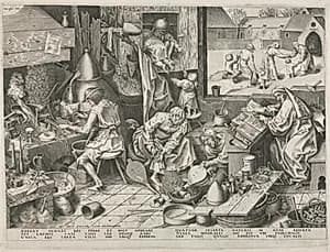 Alchemist by Philip Galle (Flemish, 1537–1612)