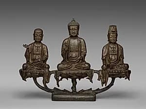Amitabha Triad by Unknown Artist