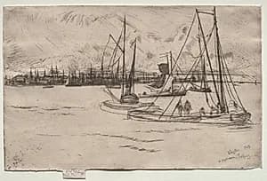 Amsterdam from the Tolhuis by James McNeill Whistler (American, 1834–1903)