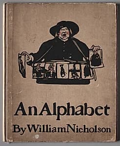 "An Alphabet:" Cover by William Nicholson (British, 1872–1949)