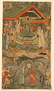 An Ambassador before Humayun by Miskin (Indian, active 1570s–c. 1604)