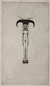 An Egyptian Mirror by David Young Cameron (British, 1865–1945)