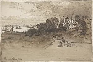 An Essex Farm by Francis Seymour Haden (British, 1818–1910)