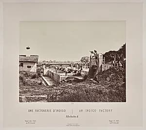 An Indigo Factory, Allahabad by Louis-Théophile Marie Rousselet (French, 1845–1929)