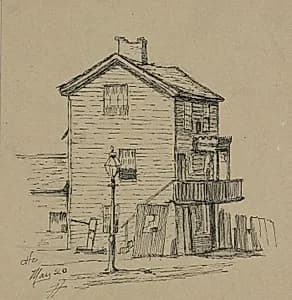 An Old House, Cleveland by Otto H. Bacher (American, 1856–1909)