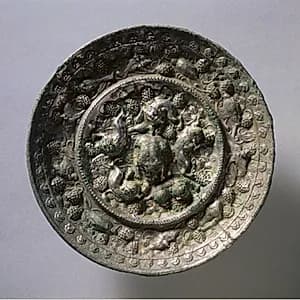 Animal-and-Grape Mirror by Unknown Artist