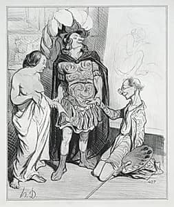 Apelles and Campaste by Honoré Daumier (French, 1808–1879)