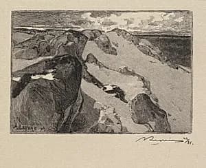 Arbonne, Le Gros Sablon by Auguste Louis Lepère (French, 1849–1918)