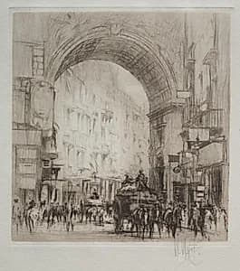Arco San Carlo, Naples by William Walcot (British, 1874–1943)