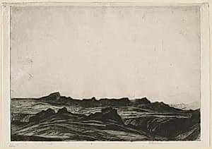 Arran Peaks by David Young Cameron (British, 1865–1945)