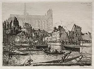 Arrivées des Légumes-Amiens by Auguste Louis Lepère (French, 1849–1918)
