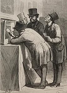 Art Lovers by Honoré Daumier (French, 1808–1879)