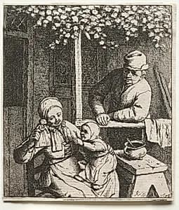 Asking for the Doll by Adriaen van Ostade (Dutch, 1610–1684)