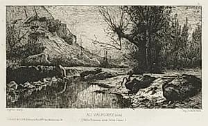At Valromay (Ain)  by Adolphe Appian (French, 1818–1898)
