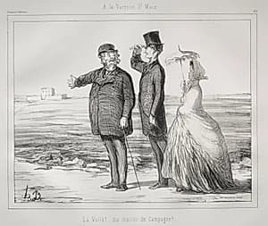 At Varenne, Saint-Maur by Honoré Daumier (French, 1808–1879)