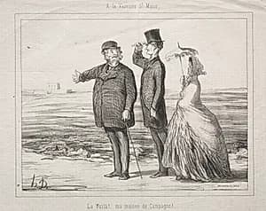 At Varenne, Saint-Maur by Honoré Daumier (French, 1808–1879)