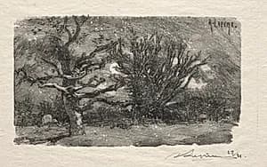 Au dormoir de Lantara by Auguste Louis Lepère (French, 1849–1918)