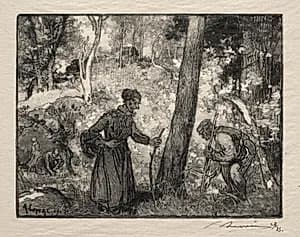 Au Rocher Bernard by Auguste Louis Lepère (French, 1849–1918)