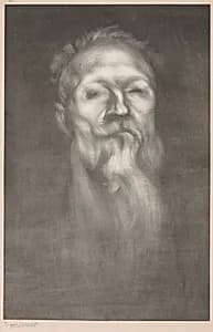 Auguste Rodin by Eugène Carrière (French, 1849–1906)