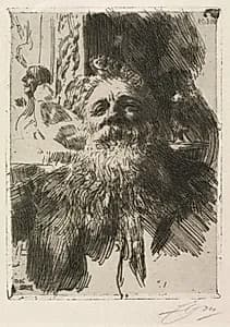 Auguste Rodin by Anders Zorn (Swedish, 1860–1920)