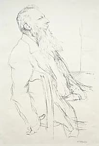 Auguste Rodin by William Rothenstein (British, 1872–1945)