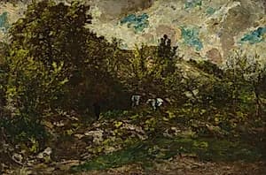 Autumn by Adolphe Monticelli (French, 1824–1886)