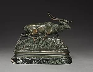 Axis Deer by Antoine-Louis Barye (French, 1796–1875)