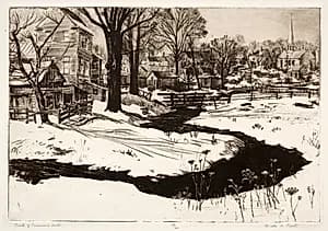 Back of Firemen's Hall by Orville Houghton Peets (American, 1884–1968)