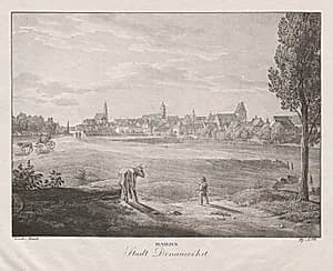 Baiern, Stadt Donauwöhrt by Jakob Alt (Austrian, 1789–1872)