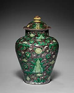 Baluster Jar and Cover by Unknown Artist