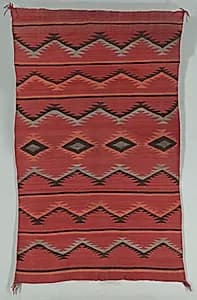 Banded Eyedazzler Style Rug by Unknown Artist