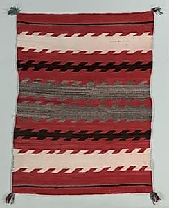 Banded Rug by Unknown Artist