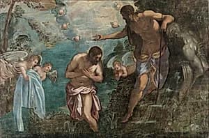 Baptism of Christ by Jacopo Tintoretto (Italian, 1518–1594)