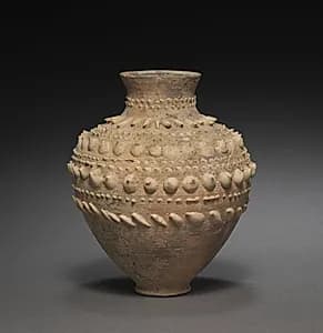 Barbotine Vase by Unknown Artist