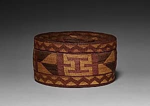 Basket with Rattle Top by Unknown Artist