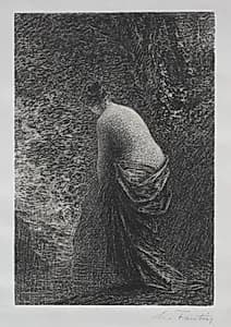 Bather Standing by Henri Fantin-Latour (French, 1836–1904)