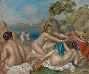 Bathers Playing with a Crab by Pierre-Auguste Renoir (French, 1841–1919)